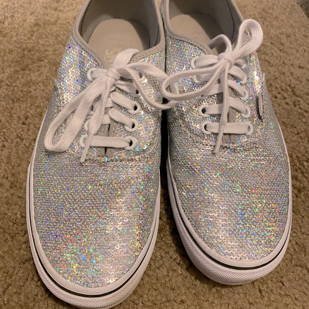 Vans 9.5 holographic sequin